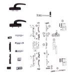 Multi-points&nbsp;retractable locking&nbsp;system---SS05